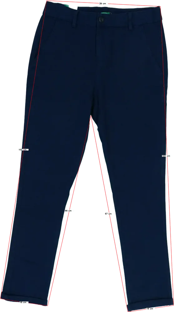 Kék Benetton Farmernadrág EU 164 / UK 14 év / US 14 év/XL