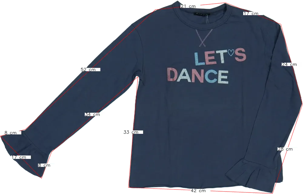 Szürke Sisley Hosszú ujjú felső EU 152 / UK 12 év / US 12 év/L