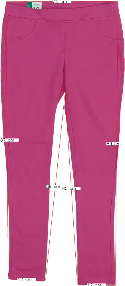 Rózsaszín Benetton Leggings EU 152 / UK 12 év / US 12 év/L