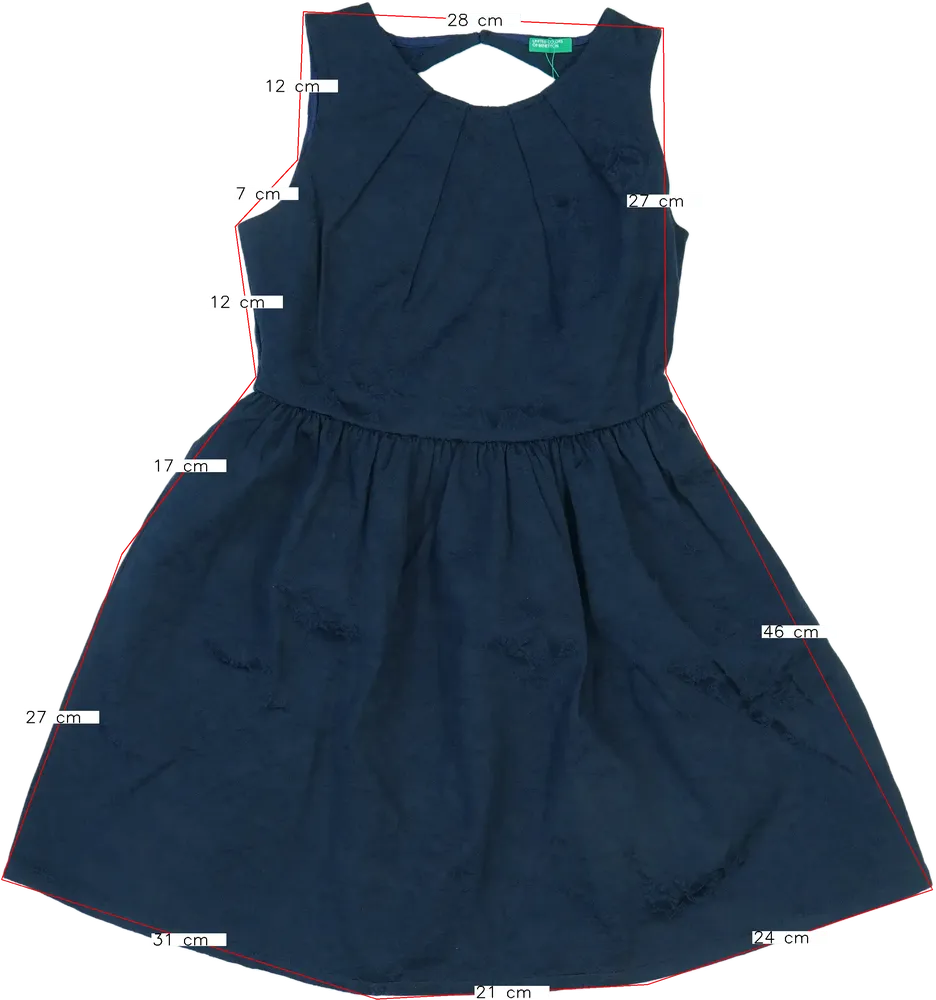 Kék Benetton Ruha EU 146 / UK 11 év / US 12 év/L