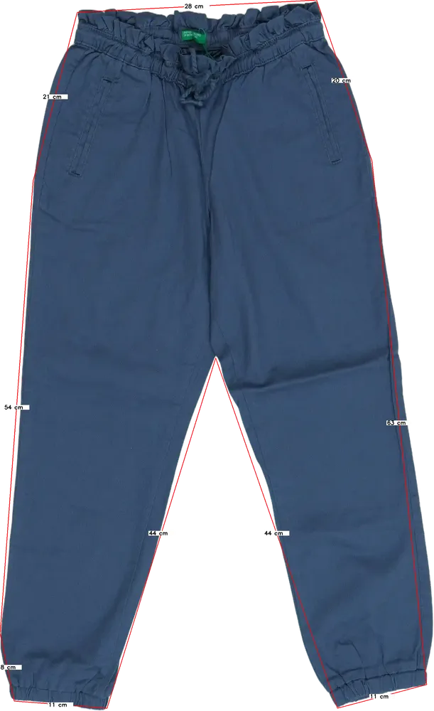 Kék Benetton Hosszúnadrág EU 128 / UK 8 év / US 8 év/M