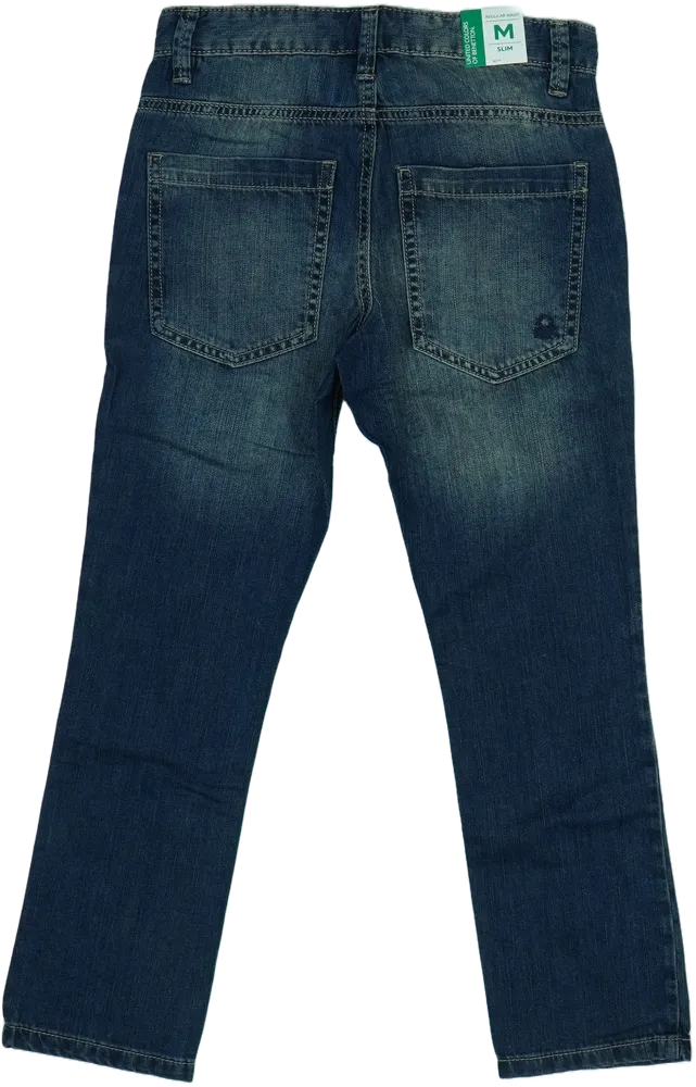 Kék Benetton Farmernadrág EU 128 / UK 8 év / US 8 év/M