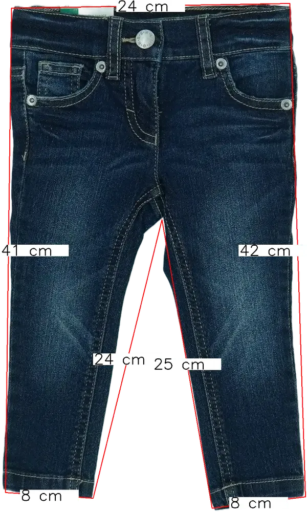 Kék Benetton Farmernadrág EU 86 / UK 12-18 hónap / US 18 hónap