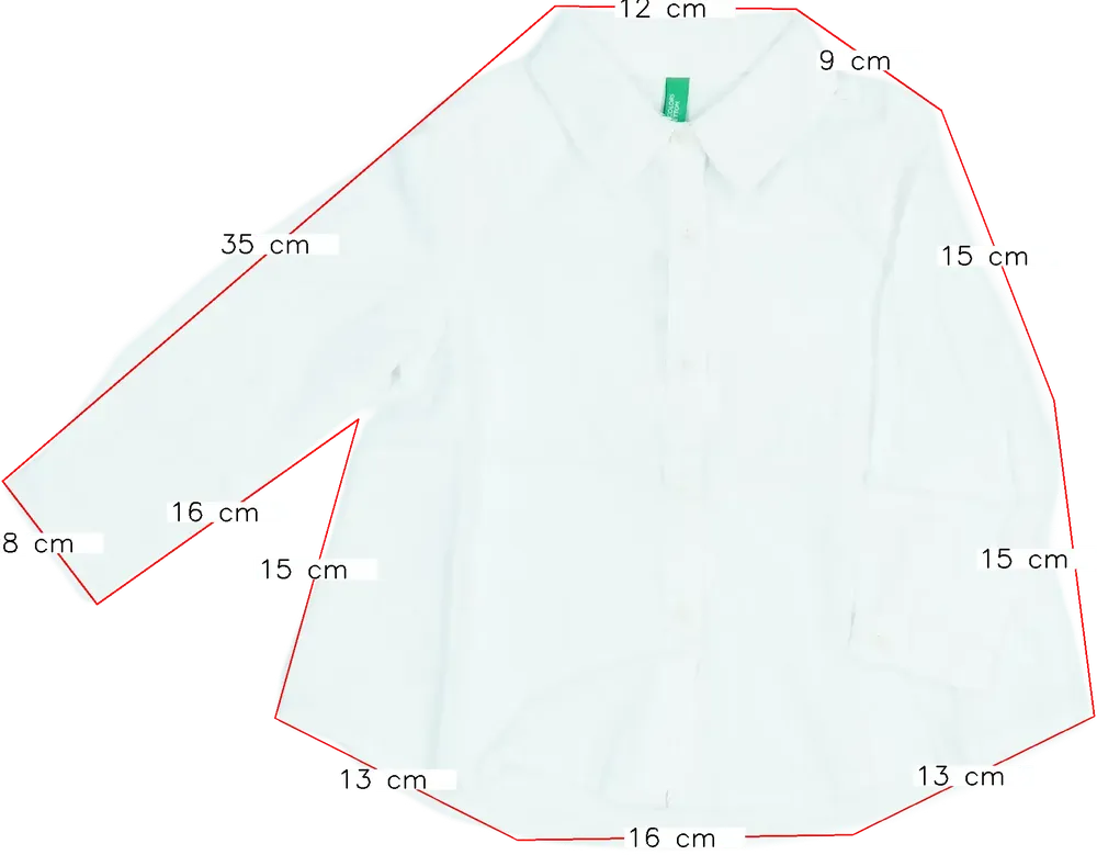Fehér Benetton Ing EU 86 / UK 12-18 hónap / US 18 hónap