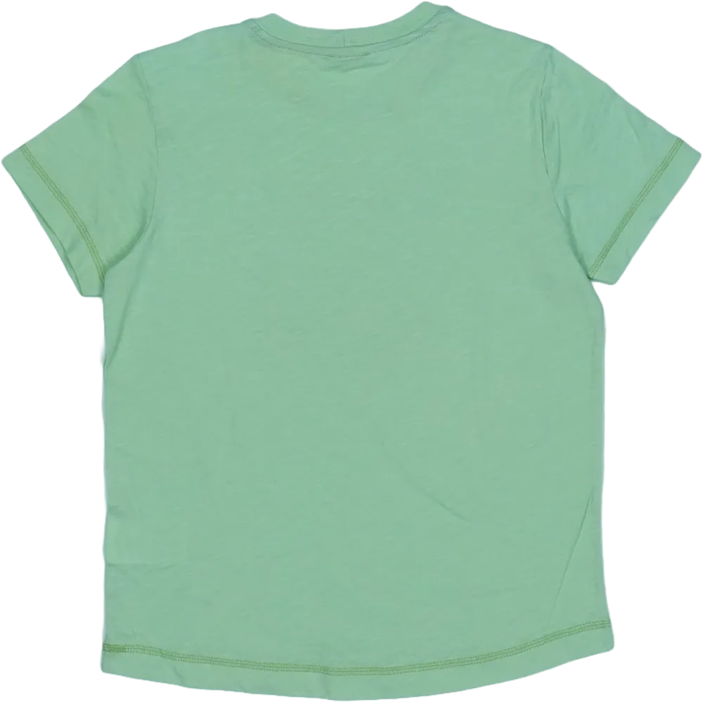 Zöld Benetton Póló EU 128 / UK 8 év / US 8 év/M