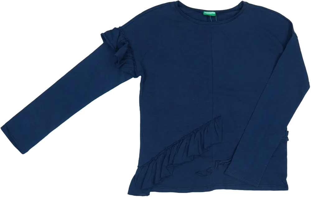 Kék Benetton Hosszú ujjú felső EU 152 / UK 12 év / US 12 év/L