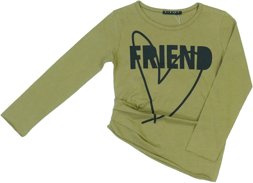 Zöld Sisley Hosszú ujjú felső EU 110 / UK 5 év / US 5 év/XS