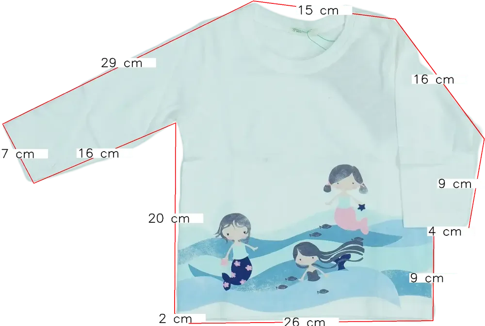 Fehér Benetton Hosszú ujjú felső EU 74 / UK 6-9 hónap / US 6-9 hónap