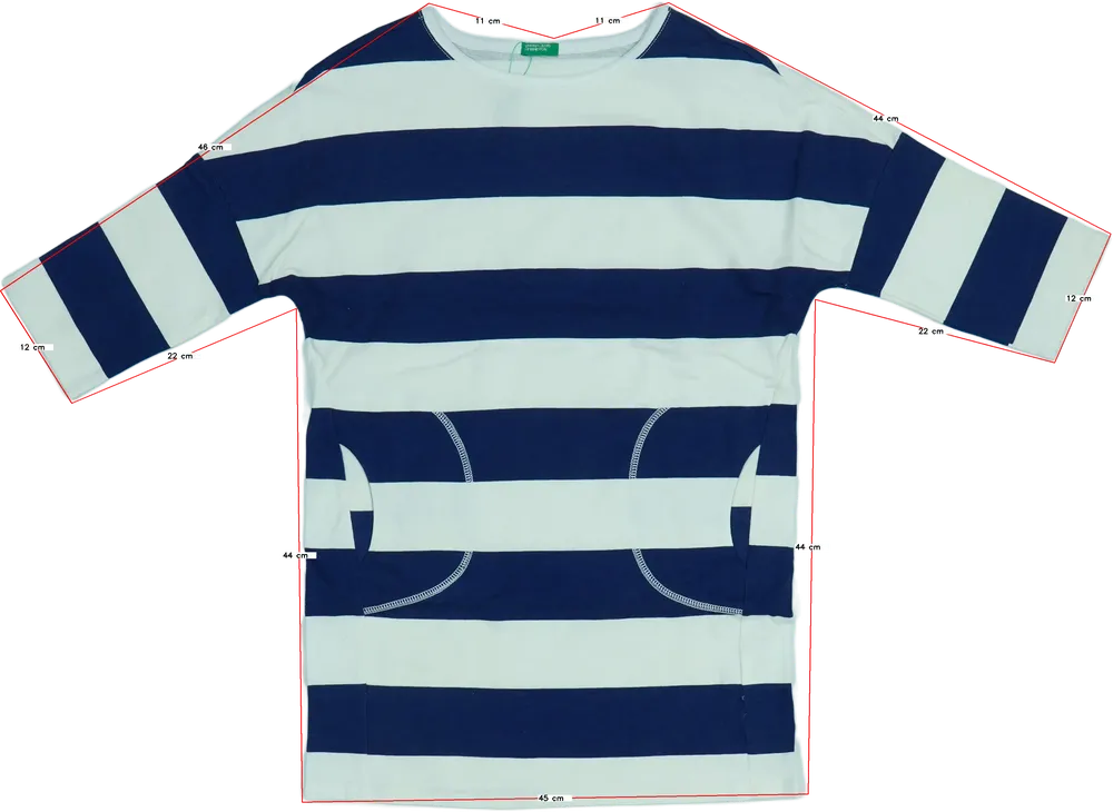 Kék Benetton Ruha EU 140 / UK 10 év / US 10 év/L