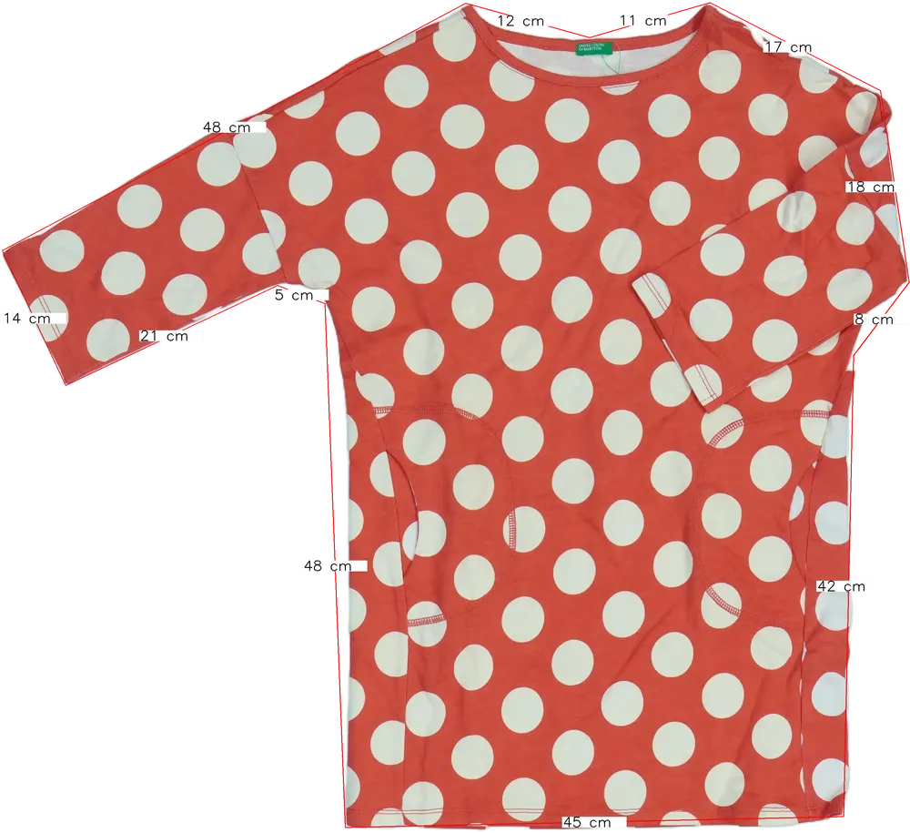 Rózsaszín Benetton Ruha EU 146 / UK 11 év / US 12 év/L