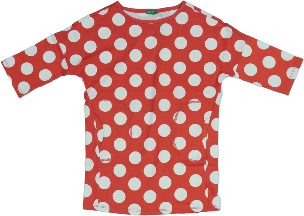 Rózsaszín Benetton Ruha EU 128 / UK 8 év / US 8 év/M