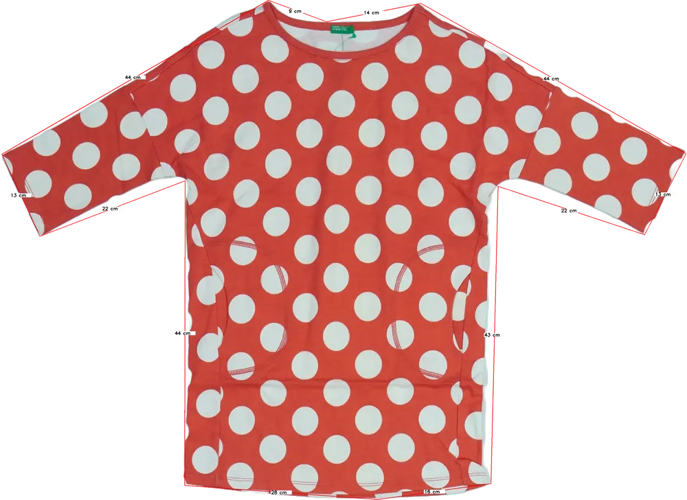 Rózsaszín Benetton Ruha EU 134 / UK 9 év / US 9 év/L