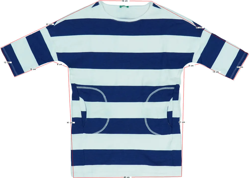 Kék Benetton Ruha EU 128 / UK 8 év / US 8 év/M