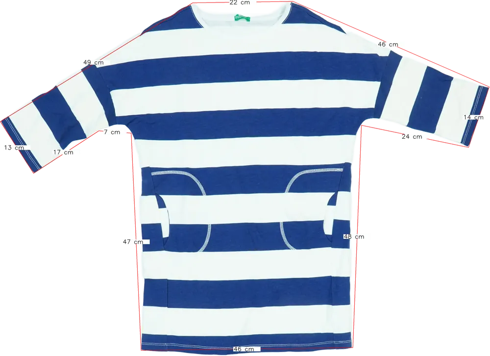 Kék Benetton Ruha EU 146 / UK 11 év / US 12 év/L