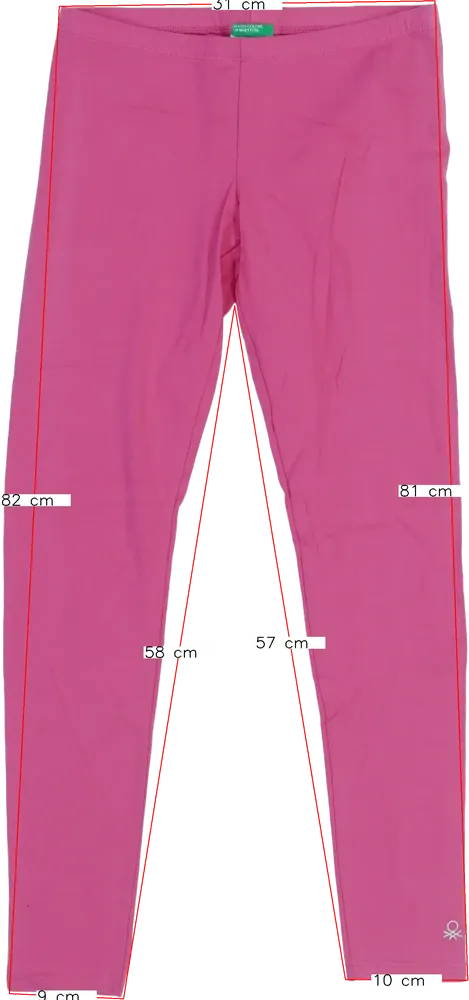 Rózsaszín Benetton Leggings EU 152 / UK 12 év / US 12 év/L