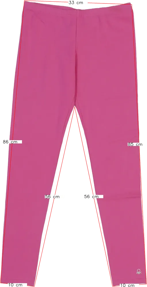 Rózsaszín Benetton Leggings EU 164 / UK 14 év / US 14 év/XL