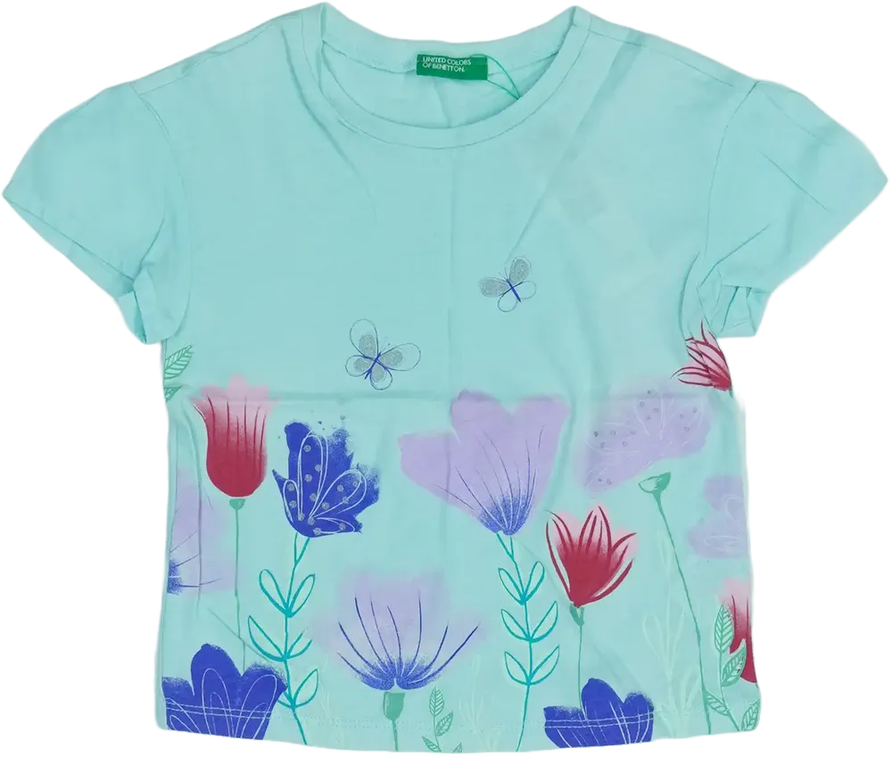 Zöld Benetton Póló EU 86 / UK 12-18 hónap / US 18 hónap