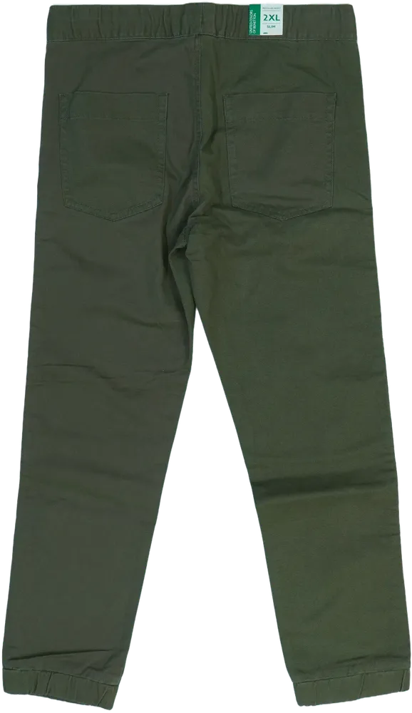 Zöld Benetton Hosszúnadrág EU 152 / UK 12 év / US 12 év/L