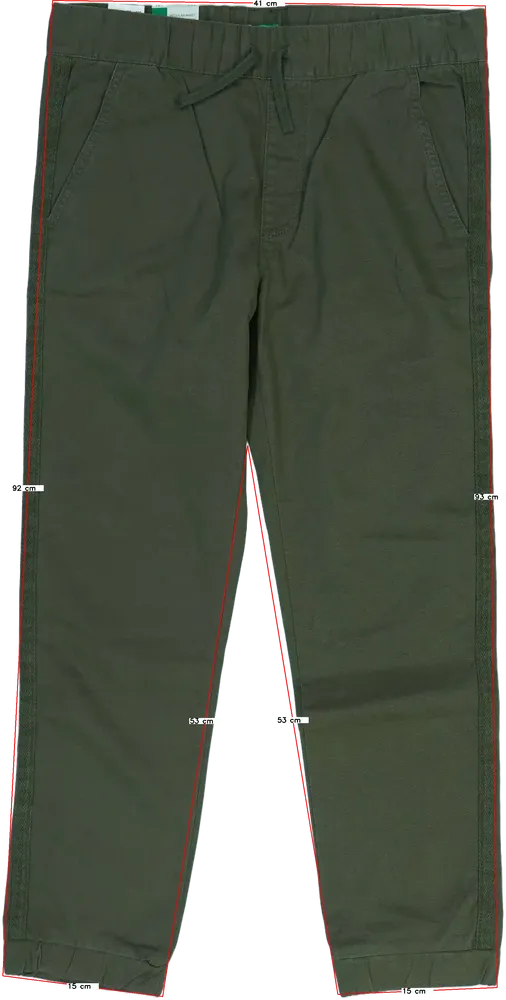 Zöld Benetton Hosszúnadrág EU 152 / UK 12 év / US 12 év/L