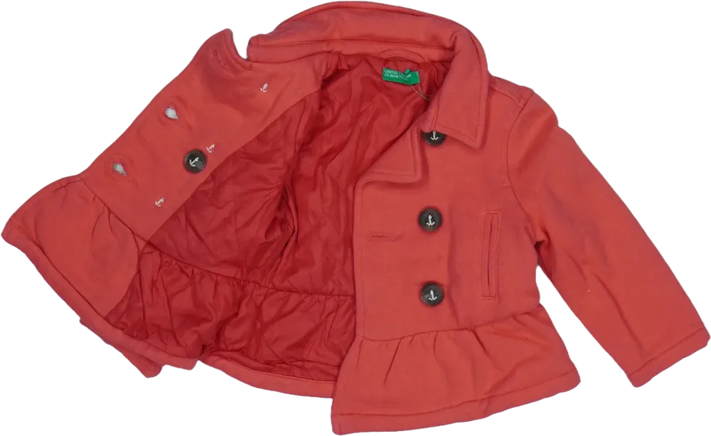 Rózsaszín Benetton Átmeneti kabát EU 92 / UK 2 év / US 2T