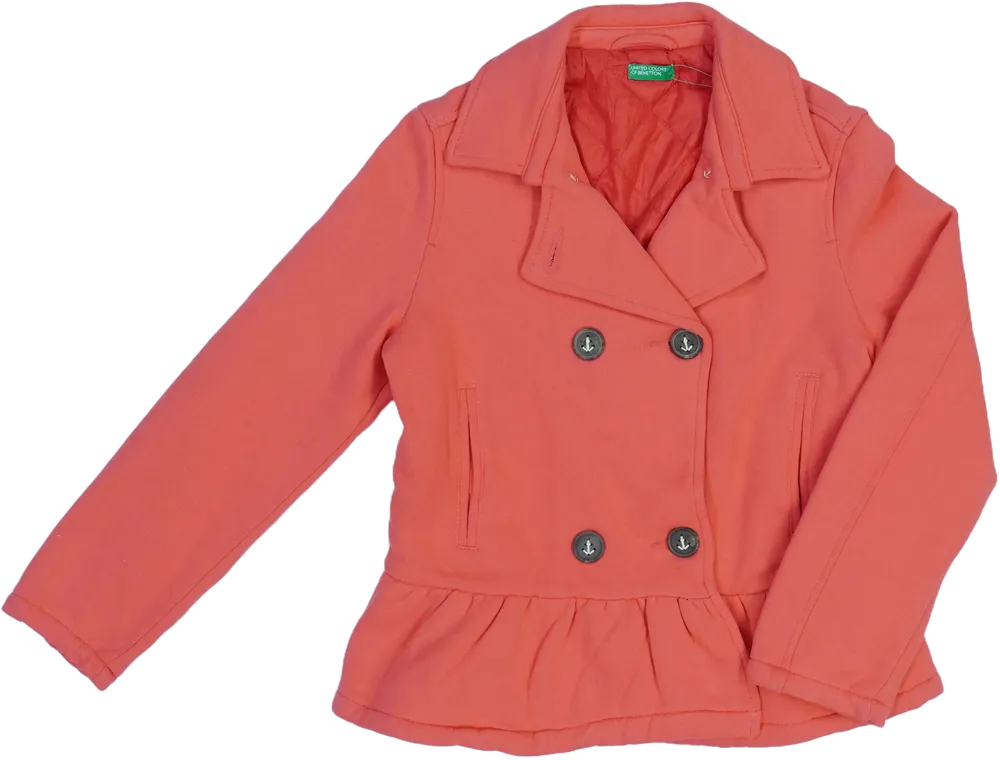 Rózsaszín Benetton Átmeneti kabát EU 152 / UK 12 év / US 12 év/L