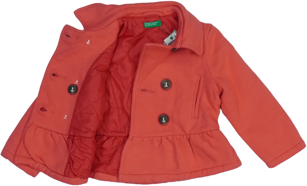 Rózsaszín Benetton Átmeneti kabát EU 98 / UK 3 év / US 3T