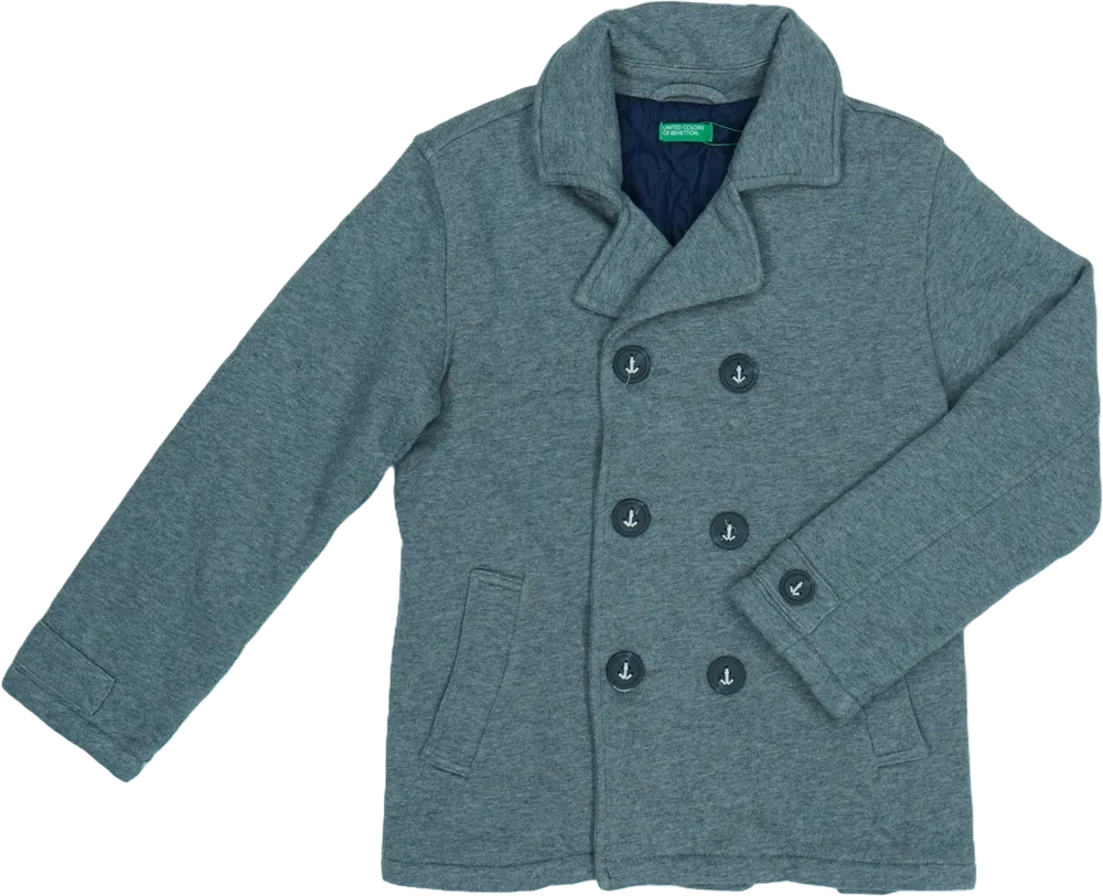 Szürke Benetton Átmeneti kabát EU 170 / UK 15 év / US XL