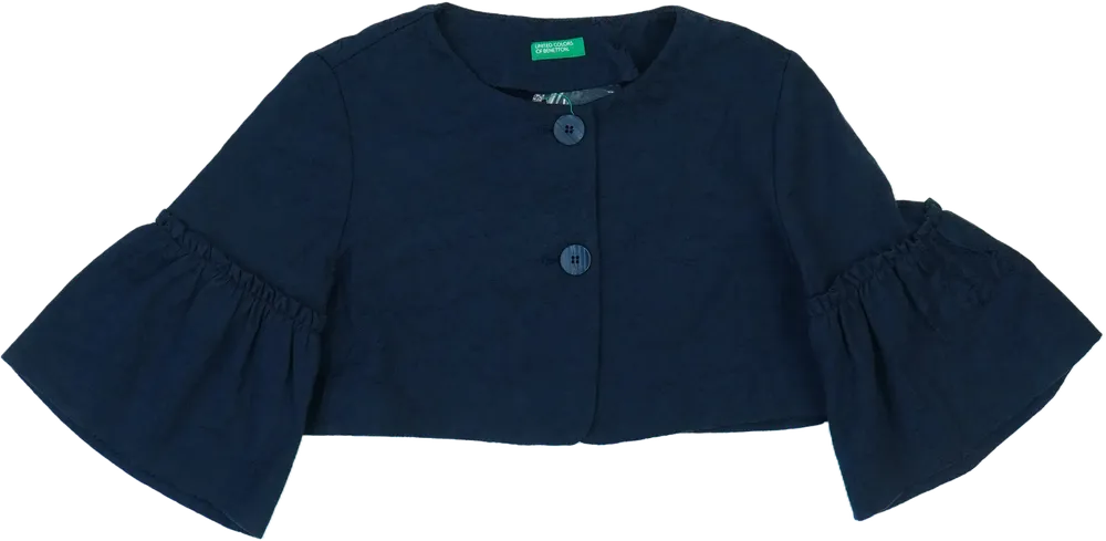 Kék Benetton Bolero EU 146 / UK 11 év / US 12 év/L