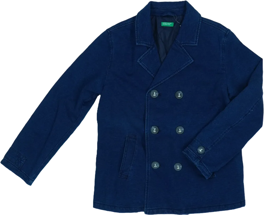 Kék Benetton Átmeneti kabát EU 170 / UK 15 év / US XL