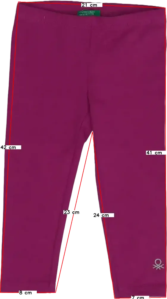 Rózsaszín Benetton Leggings EU 80 / UK 9-12 hónap / US 12 hónap