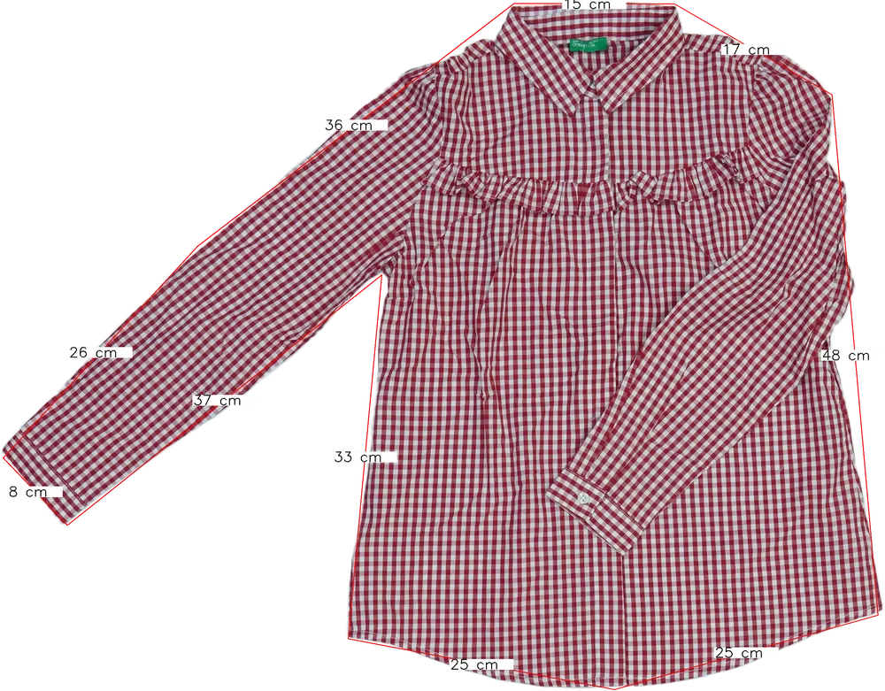 Piros Benetton Ing EU 152 / UK 12 év / US 12 év/L