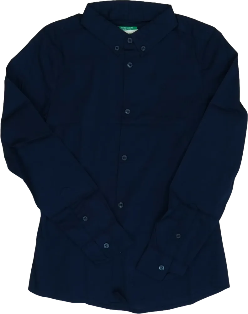 Kék Benetton Ing EU 140 / UK 10 év / US 10 év/L