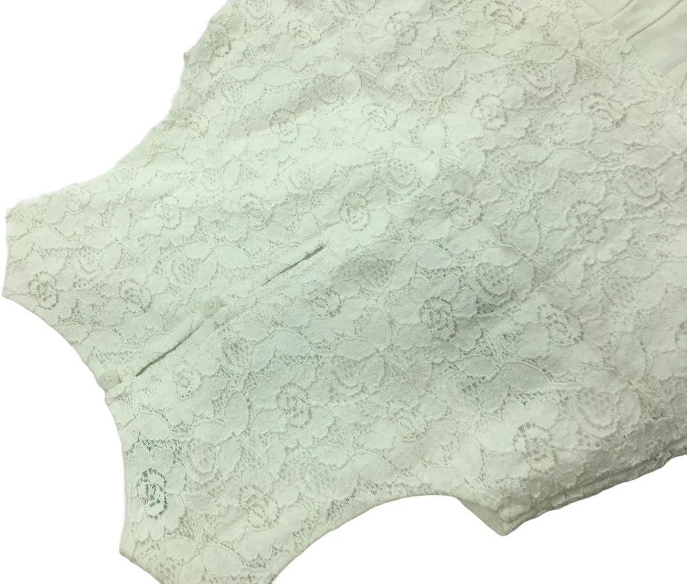 Fehér Benetton Ruha EU 92 / UK 2 év / US 2T