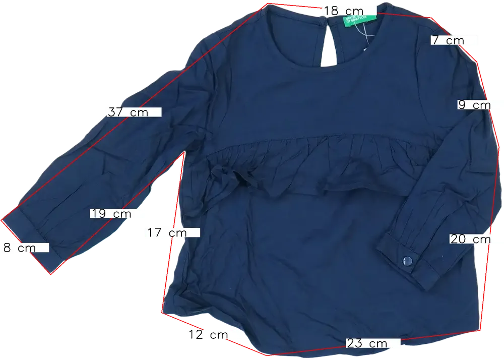 Kék Sisley Hosszú ujjú felső EU 92 / UK 2 év / US 2T