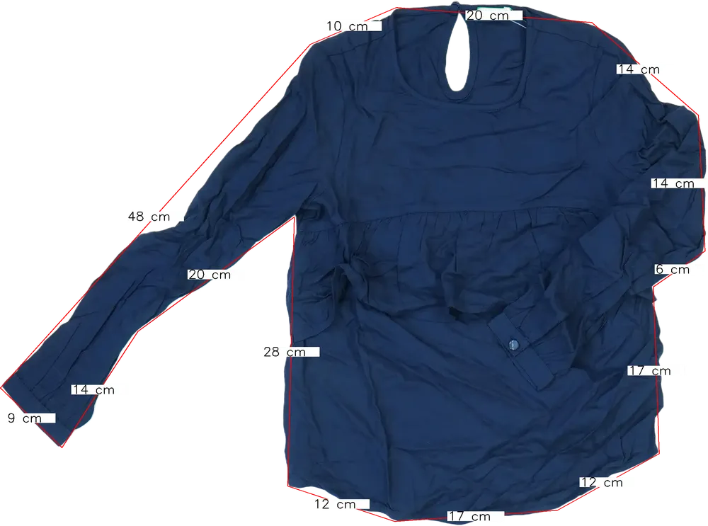 Kék Sisley Hosszú ujjú felső EU 134 / UK 9 év / US 9 év/L