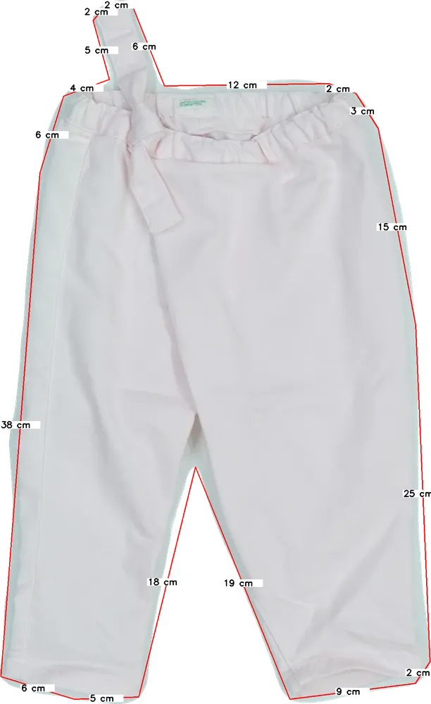 Rózsaszín Benetton Baby nadrág EU 80 / UK 9-12 hónap / US 12 hónap