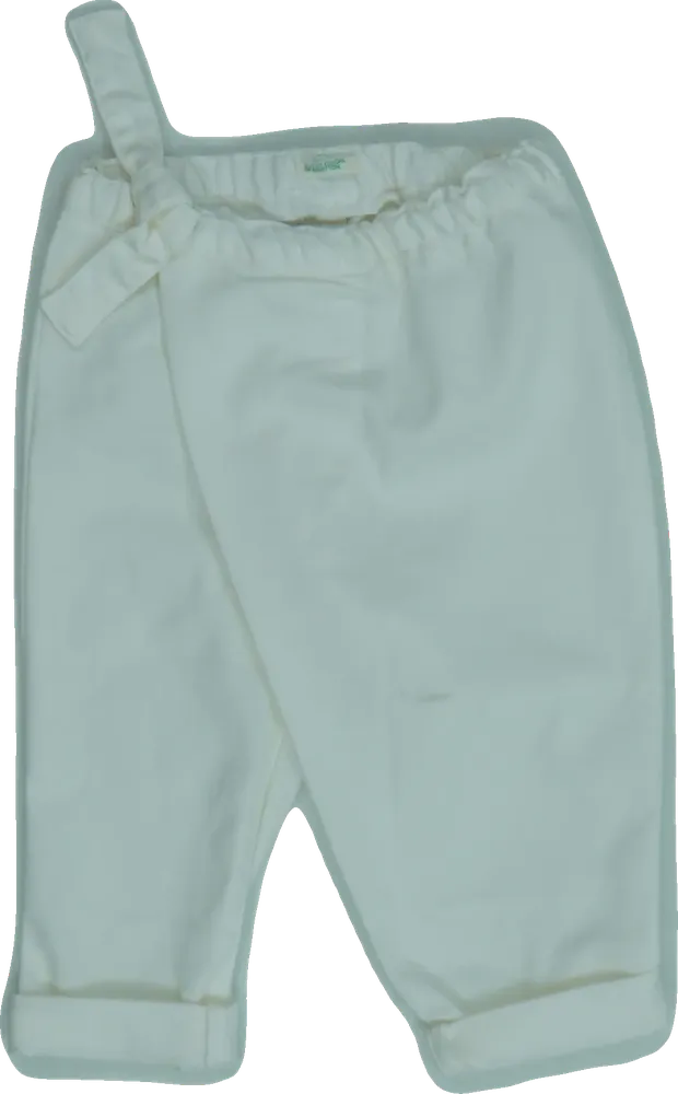 Fehér Benetton Baby nadrág EU 74 / UK 6-9 hónap / US 6-9 hónap