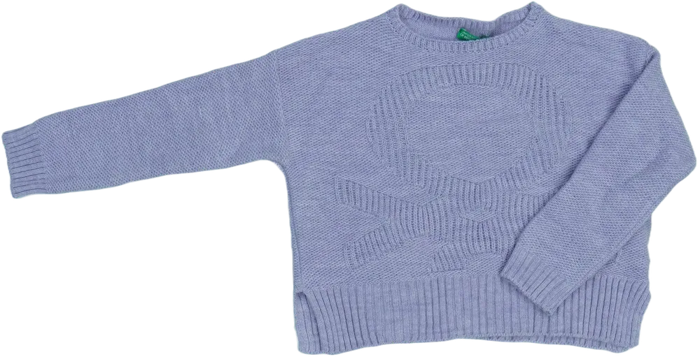 Lila Benetton Kötött pulcsi EU 122 / UK 7 év / US 7 év/M