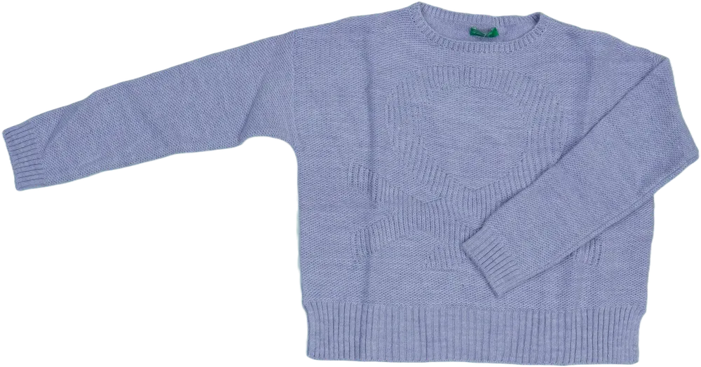 Lila Benetton Kötött pulcsi EU 152 / UK 12 év / US 12 év/L