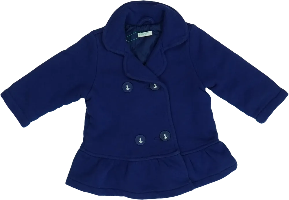 Kék Benetton Átmeneti kabát EU 74 / UK 6-9 hónap / US 6-9 hónap