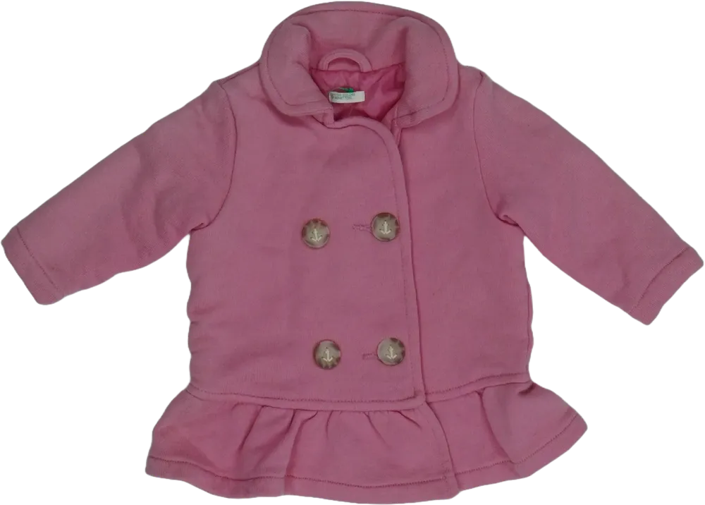 Rózsaszín Benetton Átmeneti kabát EU 68 / UK 3-6 hónap / US 3-6 hónap
