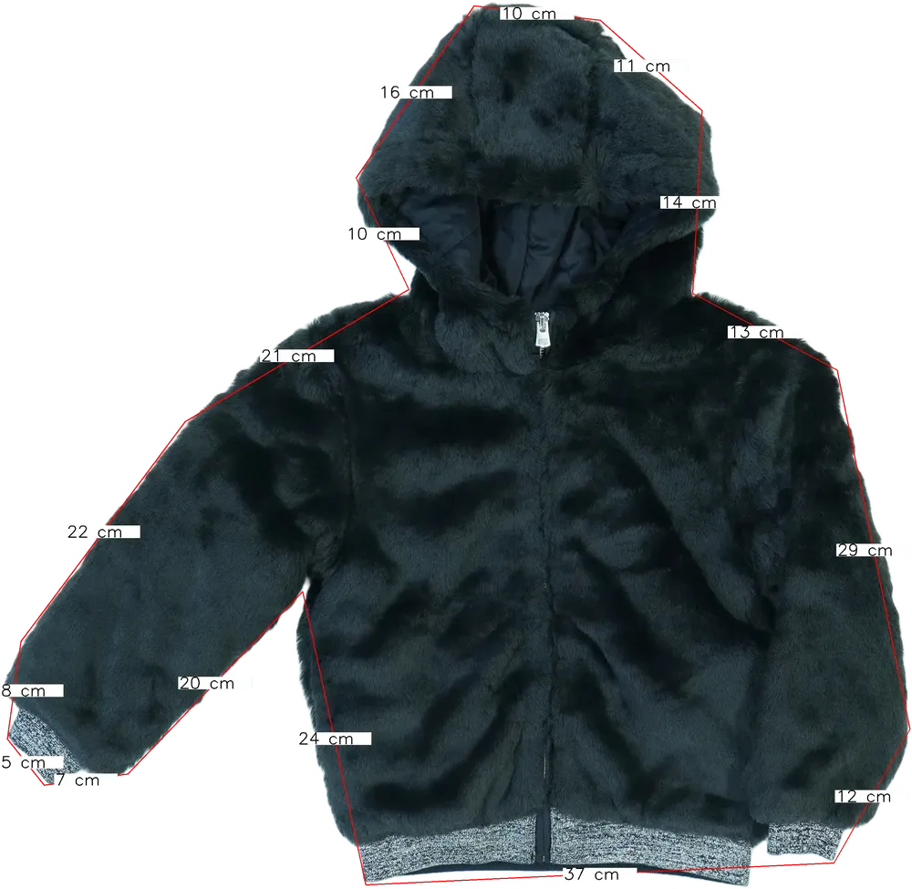 Fekete Benetton Dzseki EU 110 / UK 5 év / US 5 év/XS