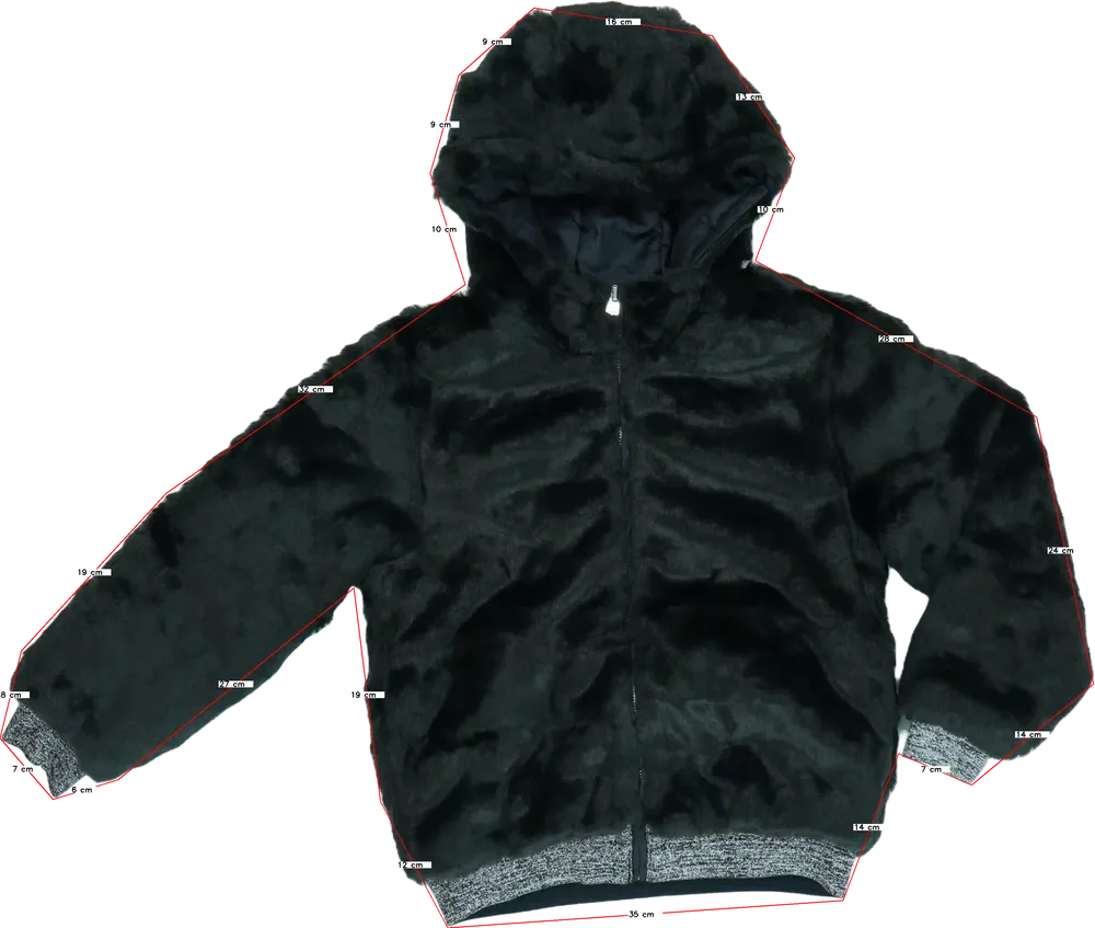 Fekete Benetton Dzseki EU 128 / UK 8 év / US 8 év/M