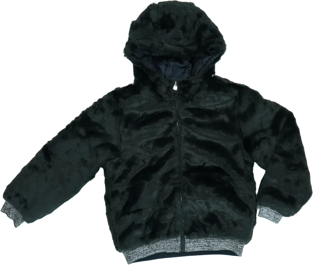 Fekete Benetton Dzseki EU 128 / UK 8 év / US 8 év/M