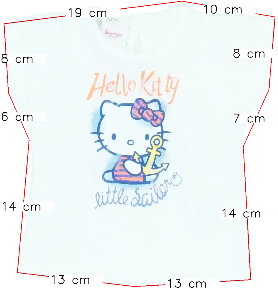 Fehér Sanrio Póló EU 68 / UK 3-6 hónap / US 3-6 hónap