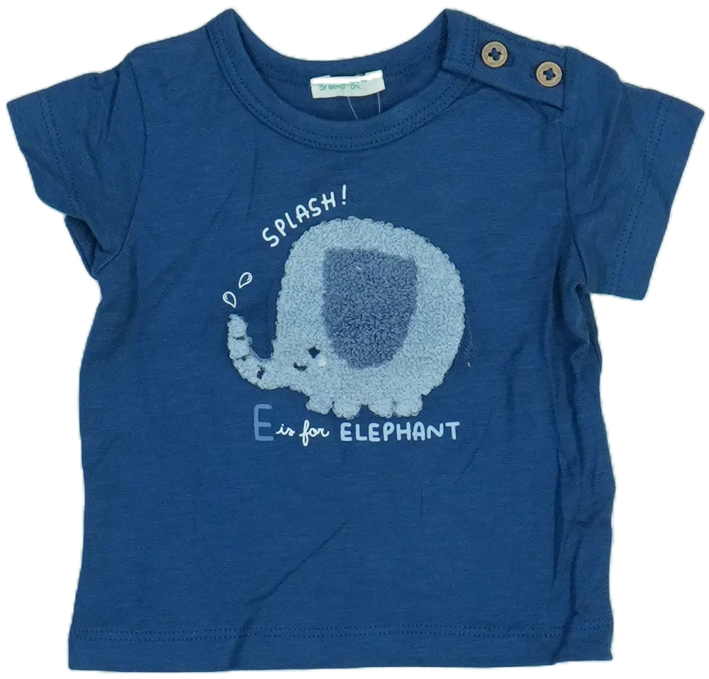 Kék Benetton Póló EU 56 / UK Újszülött / US Újszülött