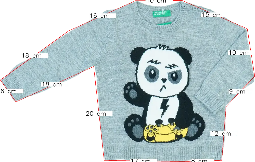 Kék Benetton Kötött pulcsi EU 80 / UK 9-12 hónap / US 12 hónap