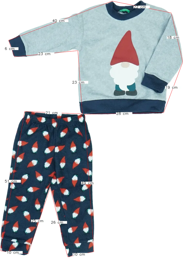 Többszínű Benetton Pizsama EU 92 / UK 2 év / US 2T