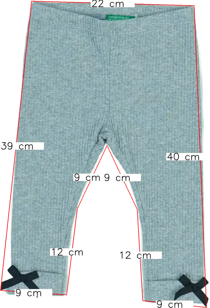 Szürke Benetton Leggings EU 80 / UK 9-12 hónap / US 12 hónap