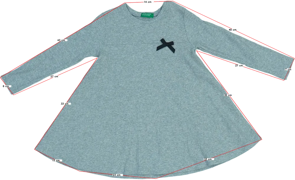 Szürke Benetton Ruha EU 98 / UK 3 év / US 3T